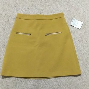 zara yellow skirt